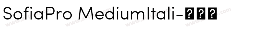 SofiaPro MediumItali字体转换